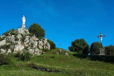 Le Monestier village near Ambert in Livradois-Forez Regional Nature Park