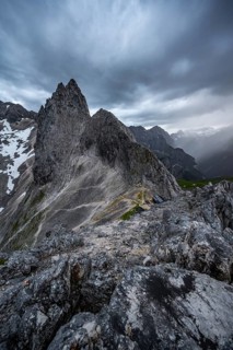 Mountains in dramatic clouds