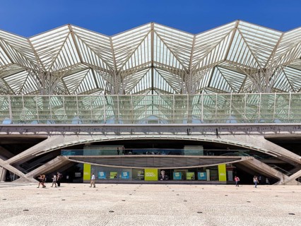 Futuristic Estacao do Oriente railway station
