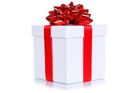 Gift Birthday Christmas Birthday Gift Box White Free Plate Isolated