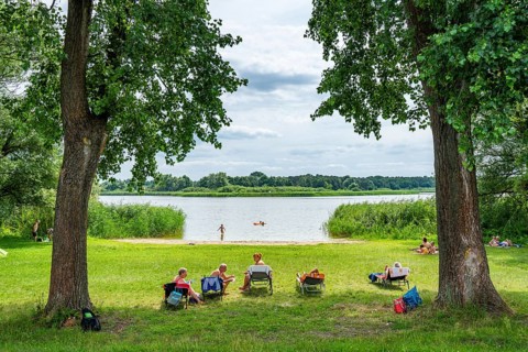 Bathing area at the Beetzsee in Ketzuer