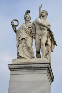 Greek mythology statue on Schloss bridge
