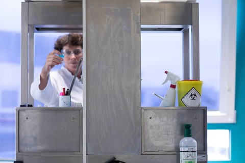 Technician working in a laboratory