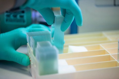 Processing of samples in a histology laboratory