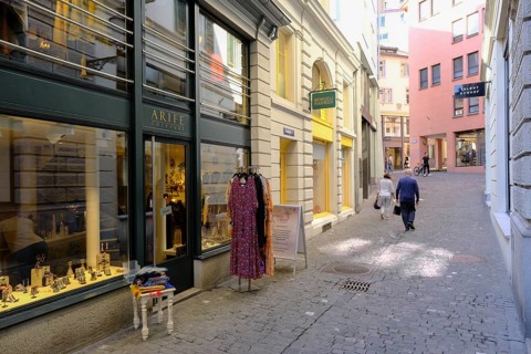 Alley in Zurich Old Town