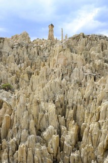 Bizarre rock formations in Valle de la Luna