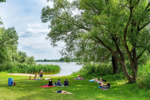 Bathing area at the Beetzsee in Ketzuer