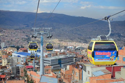 Cable car gondolas