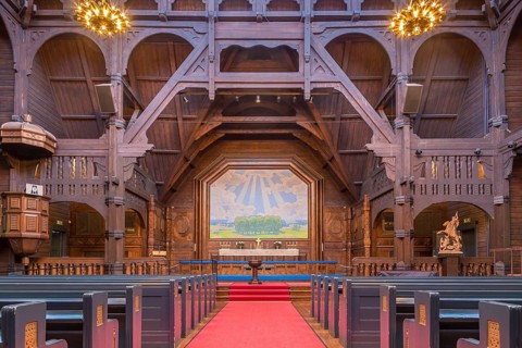 Interior of Kiruna church