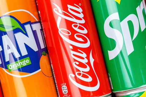 Coca Cola Coca-Cola Products Fanta Sprite Lemonade Soft Drink Drinks in Cans in Germany