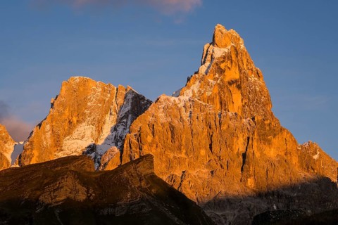 Cimon della Pala in the evening light