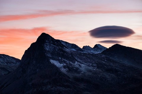 Lenticularis cloud over Lagorai range