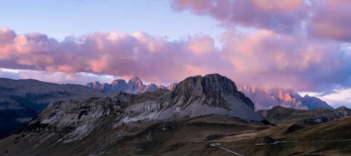 Monte Castellaz at sunset