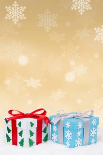 Christmas Christmas presents with gifts Bescherung Gold Copyspace copy space