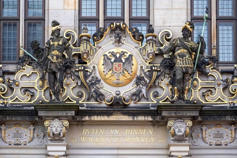 Gable of the Schuetting on Bremen's market square