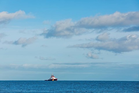 Ocean salvage tug Nordic off Helgoland Island