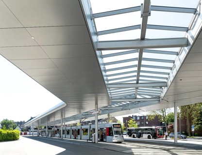 Central bus station and tram junction