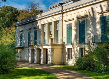 The palace park in Glienicke with Lion's Gate