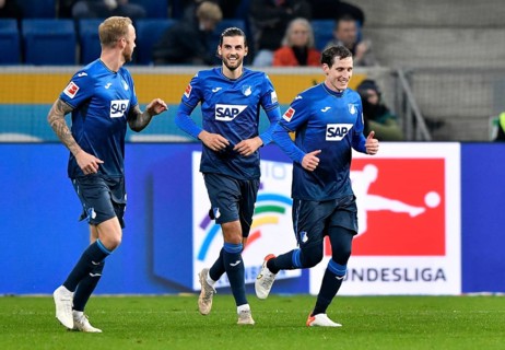 Goal celebration Sebastian Rudy TSG 1899 Hoffenheim