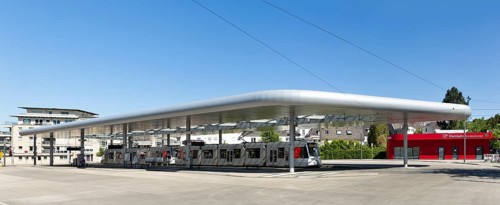 Central bus station and tram junction