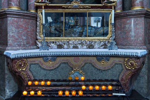 Catacomb saint in the collegiate basilica