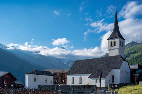 Parish church with ossuary and cemetery