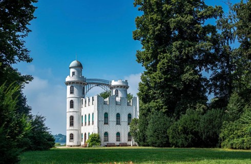 The Palace on Peacock Island on the Havel River