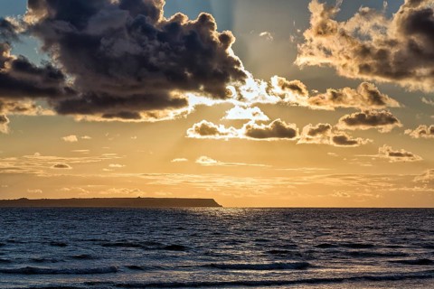 View from Gotland to the island of Stora Karlsoe