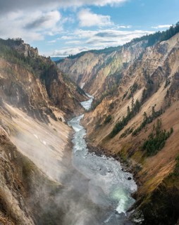 Yellowstone River flows through Gorge