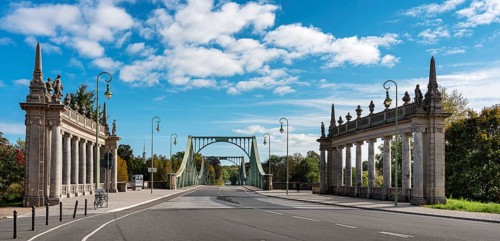 The Colonnades at the Glienicke Bridge in Berlin Wannsee