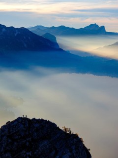 Mountaineers on the small Schoberstein