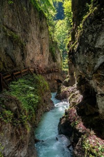 Path along a rock face