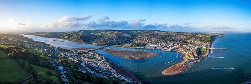 Panorama over River Teign