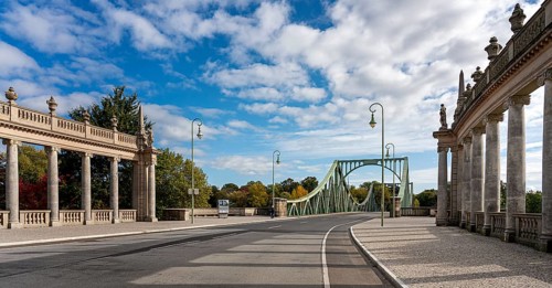 The Colonnades at the Glienicke Bridge in Berlin Wannsee