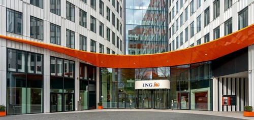 The head office of ING Bank in Frankfurt am Main