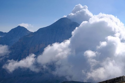 At the summit of Lagazuoi