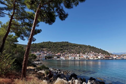 Town view of Gythio