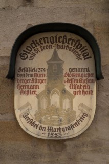 Information board at the former Glockengiesserspital