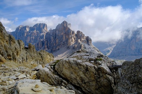 View from the tunnel path