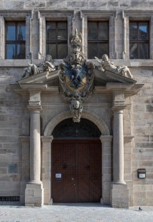 Main portal with the imperial coat of arms