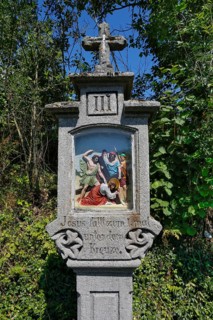 Way of the Cross with wayside shrines depicting the Passion of Jesus