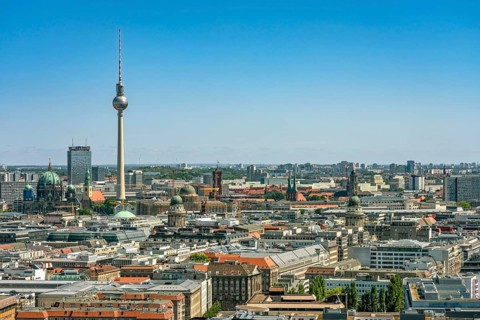 View from the high-rise building at Potsdamer Platz