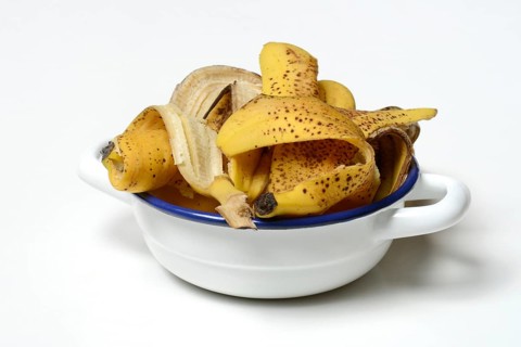 Banana peel in peel