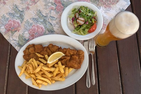 Schnitzel with french fries