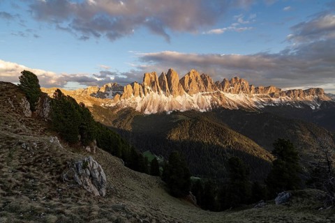 View of the Geisler Peaks
