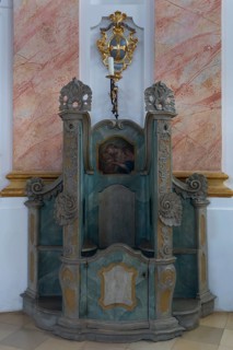 Confessional in the Dreifaltigkeitskirche Kappl