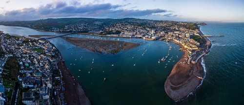 Panorama over River Teign