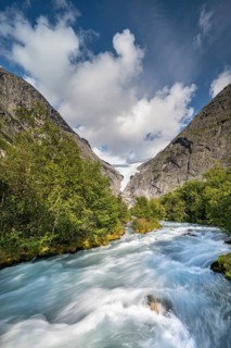 Briksdalselva Glacier River