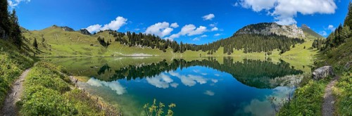 Panorama Oberstockesee on the Stockhorn