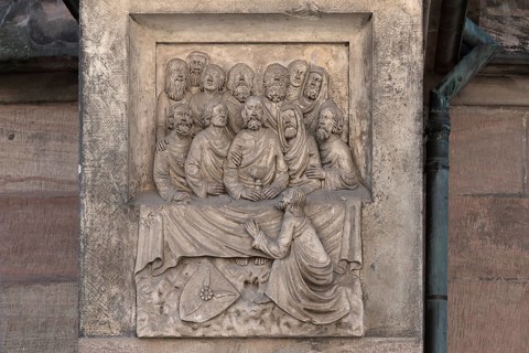 Jesus with the twelve disciples